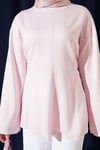 Pensli Yandan Bağlamalı Tunik Pembe