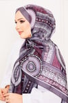 Platon Desenli Soft Şal -20