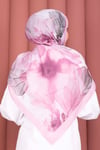 Rose Desen Şal Serisi Pembe