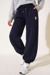 S Armalı Şardonlu Jogger Pantolon Lacivert