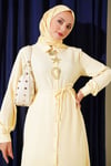 Sembollü Gold Aksesuarlı İkili Takım Sarı