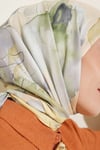 Soft Çiçek Desenli Eşarp Sarı