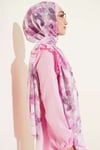 Soft Flora Bambu Kraş Şal Toz Pembe