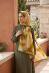 Soft Floral  Şal Serisi Haki