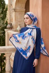 Soft Floral  Şal Serisi Mavi