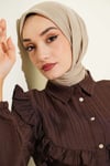 Soft Touch Serisi Eşarp Açık Vizon