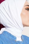 Soft Touch Serisi Eşarp Beyaz