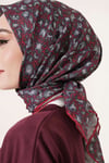 Sonbahar Esintili Eşarp Bordo