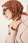 Sonbahar Esintili Eşarp Camel