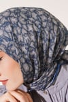 Sonbahar Esintili Eşarp İndigo
