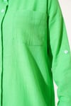 Tek Göğüs Cepli Basic Gömlek Yeşil