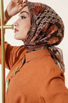 Vera Etnik Motifli Eşarp Camel