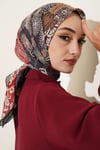 Vera Etnik Motifli Eşarp Siyah