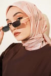 Verona Desenli Bambu Kraş Eşarp Camel