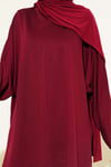 Yarasa Kol Basic Loyşa Tunik Bordo