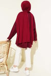 Yarasa Kol Basic Loyşa Tunik Bordo