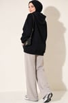Yıldız Armalı Üç İplik Sweatshirt Koyu Lacivert