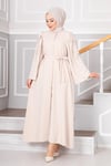 Zehra Hijab Abaya Cream
