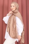 Zikzak Desen Jakar Şal Serisi Camel