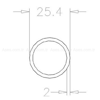 Ases2015-2750Mil Boş Boru Galvanizli 2mm L=2750mm