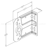 AsesASE.RLM.OYTK.3127CRulmanlı Orta Yatak 2,5x127mm - Mil Destek Plakası