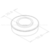 AsesASE.RLM.USA-BRulman 25.6x50.8mm - Seksiyonel Kapı Yan Bayrak Rulmanı