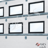 Seksiyonel Kapı Panel Penceresi 665x345 mm – Dikdörtgen Siyah Vidalı,ASE.P2.635315SYH