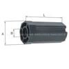 WHİTE FORMAKS.060.00.PWIBoru Başı 60mm Boru L=120mm 60x28mm Pvc Rulmanlı