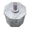 WHİTE FORMAKS.070.00.APISekizgen Boru Başı 70mm Boru L=70mm Alümünyum 12mm Pimli