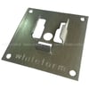 WHİTE FORMAKS.100.00.C42RLMRulmanlı Plaket Kare 100x100x2mm - 42x12mm Çelik Rulman