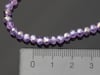 4 mm Basık Mor Kristal Boncuk