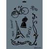 Bisiklet Stencil Şablon 25X35 cm - Rich New 279