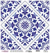 Dünya'nın Mavi Tonları Pirinç Kağıt 30x32 cm - K047