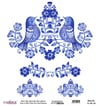 Dünya'nın Mavi Tonları Pirinç Kağıt 30x32 cm - K019