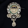OTANTİK KRİSTAL TAŞLI ESKİTME BROŞ