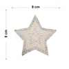 Ütüyle Yapıştırılabilen İncili Yıldız Motif 8 cm