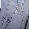  Nas Bag Unisex  Büyük Boy Hafif  Çok Gözlü Okul Sırt Çantası (en :30 cm boy:44 cm) Gri