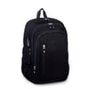  Nas Bag Unisex  Büyük Boy Hafif  Çok Gözlü Okul Sırt Çantası (en :30 cm boy:44 cm) Siyah