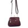 Nas Bag Burslu Klipsli Vintage Omuz ve Çapraz Çanta (23x20 cm ebatlarındadır) Kahve Süet
