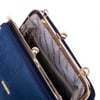 Nas Bag Burslu Klipsli Vintage Omuz ve Çapraz Çanta (23x20 cm ebatlarındadır) Lacivert Süet