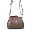 Nas Bag Burslu Klipsli Vintage Omuz ve Çapraz Çanta (23x20 cm ebatlarındadır) Vizon Victoria