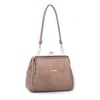 Nas Bag Burslu Klipsli Vintage Omuz ve Çapraz Çanta (23x20 cm ebatlarındadır) Vizon Süet
