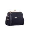 Nas Bag Burslu Klipsli Vintage Omuz ve Çapraz Çanta (23x20 cm ebatlarındadır) Siyah Süet