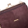 Nas Bag Burslu Klipsli Vintage Omuz ve Çapraz Çanta (23x20 cm ebatlarındadır) Kahve Süet