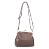 Nas Bag Burslu Klipsli Vintage Omuz ve Çapraz Çanta (23x20 cm ebatlarındadır) Vizon Victoria