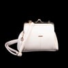 Nas Bag Burslu Klipsli Vintage Omuz ve Çapraz Çanta (23x20 cm ebatlarındadır) Krem Victoria