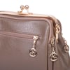 Nas Bag Burslu Klipsli Vintage Omuz ve Çapraz Çanta (23x20 cm ebatlarındadır) Vizon Victoria
