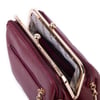 Nas Bag Burslu Klipsli Vintage Omuz ve Çapraz Çanta (23x20 cm ebatlarındadır) Bordo Victoria