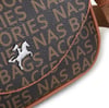 Nas Bag Çapraz Çanta Kahve Taba Yazılı