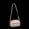 Nas Bag Çapraz Çanta Krem Camel Gofraj